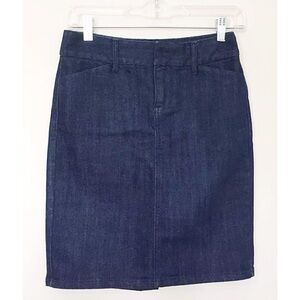 Old Navy Dark Wash Denim Pencil Skirt Size 0 Regular